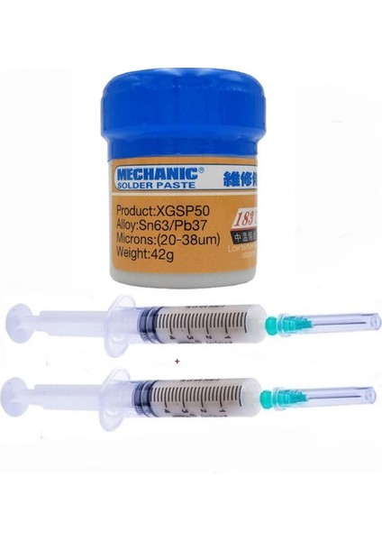 Solder Krem Lehim Mechanic Sıvı Lehim 42 Gr ve İkili Flux Lehim Toplama