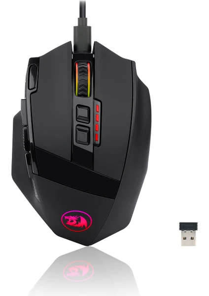 M801P-RGB 16000DPI 9 Tuş Kablosuz Oyuncu Mouse