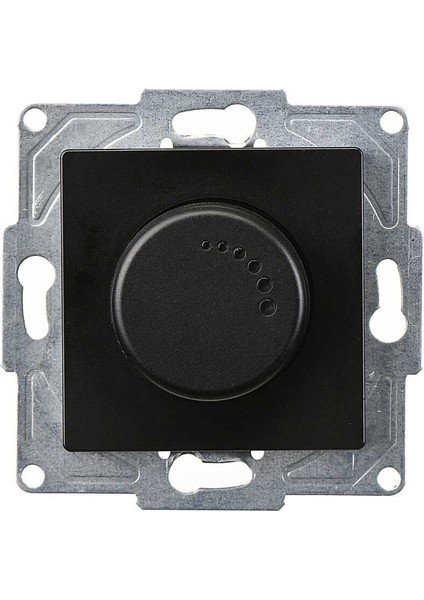 Eqona Radius Neoline Dimmer 1000VA, Metalik Siyah (Mekanizma + TuşKapak)
