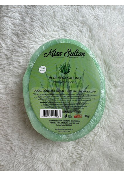 Kendinden Süngerli Aloevera Sabunu