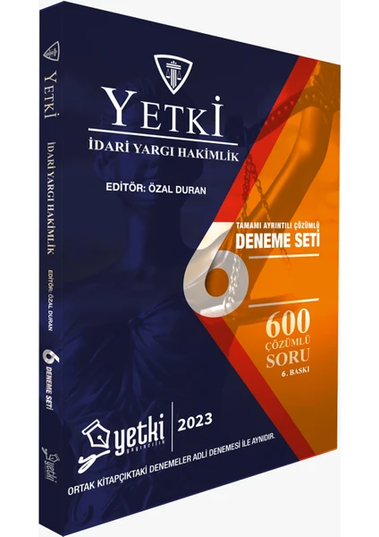 Yetki Yayınları İdari Yargı Hakimlik 6 Deneme