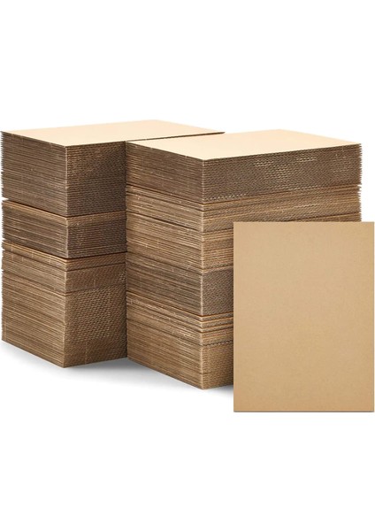 5 Adet 70*100 Oluklu Mukavva Karton 3 mm Maket Kartonu - Ödev Kartonu - Tuval Kartonu