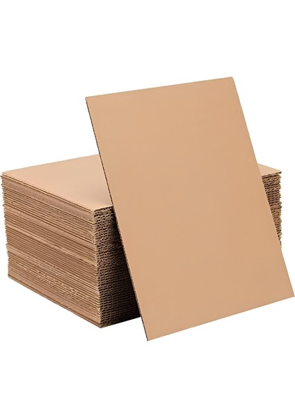 5 Adet 70*100 Oluklu Mukavva Karton 3 mm Maket Kartonu - Ödev Kartonu - Tuval Kartonu