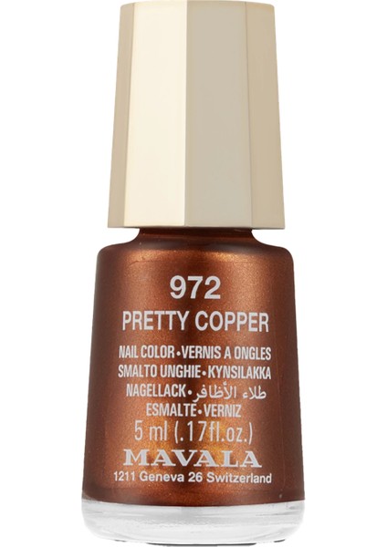 Mini Color Oje 972 Pretty Copper 5 ml