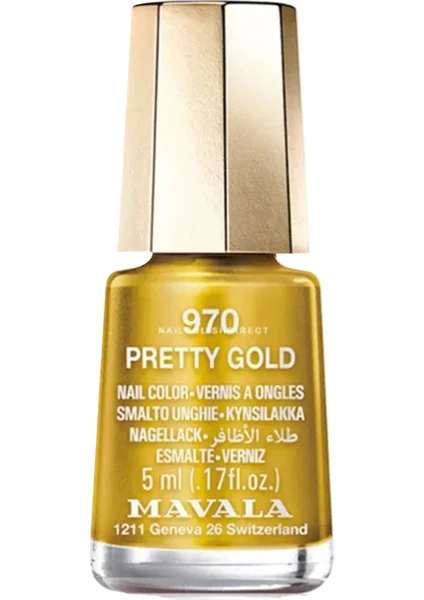 Mini Color Oje 970 Pretty Gold 5 ml