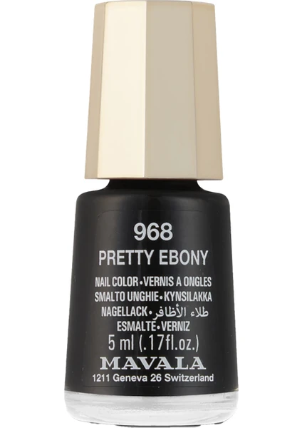 Mini Color Oje 968 Pretty Ebony 5 ml