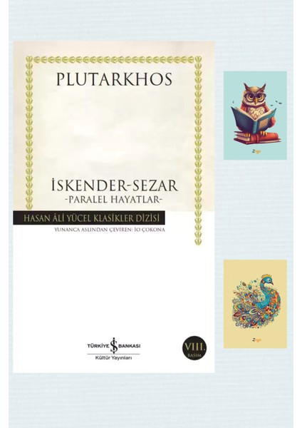 İskender - Sezar Paralel Hayatlar - Plutarkhos + Not Defterli Set