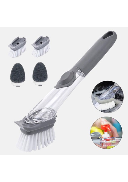 1 Takım 1 Takım Plaka Bulaşık Pot Yıkama Fırçası Sıvı Dağıtıcı Scrubber Çok Fonksiyonlu Mutfak Yıkama Süngeri Tembel Temizleyici Ev Sahibi (Yurt Dışından)