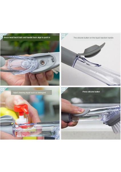 1 Takım 1 Takım Plaka Bulaşık Pot Yıkama Fırçası Sıvı Dağıtıcı Scrubber Çok Fonksiyonlu Mutfak Yıkama Süngeri Tembel Temizleyici Ev Sahibi (Yurt Dışından) modelleri