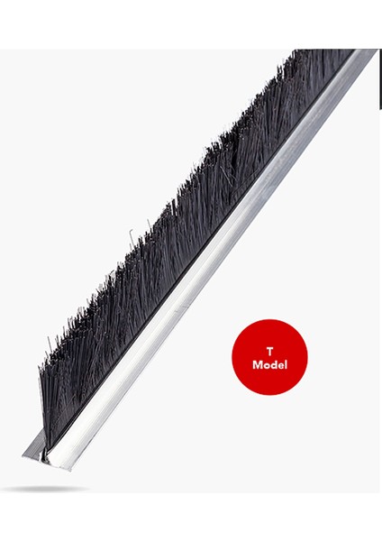 Kapı Altı Alüminyum Fırça, T Tipi 100 cm
