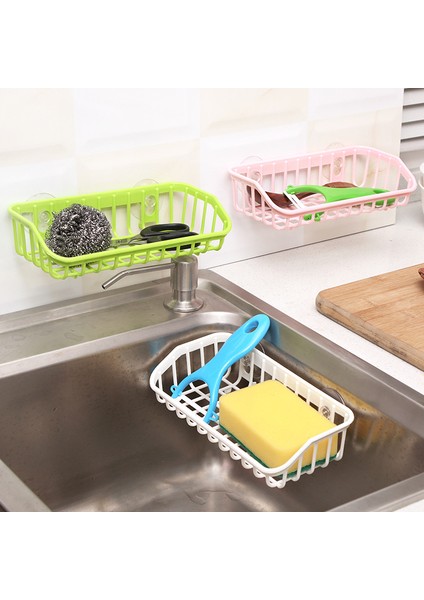 Sarı Yeni Raf Banyo Yapışkanlı Depolama Drenaj Raf Kanca Mutfak Ev Aksesuarları Sofra ve Sıhhi Tesisat Için (Yurt Dışından)