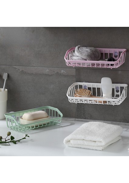 Sarı Yeni Raf Banyo Yapışkanlı Depolama Drenaj Raf Kanca Mutfak Ev Aksesuarları Sofra ve Sıhhi Tesisat Için (Yurt Dışından)