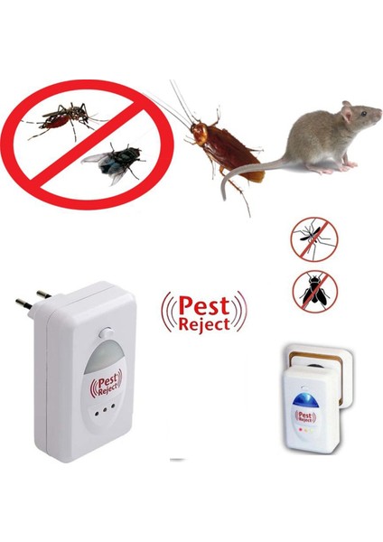 2 Adet Elektronik Fare Haşere Kovucu Karınca Fare Yılan Kemirgen Kovucu XLF102 fırsatları
