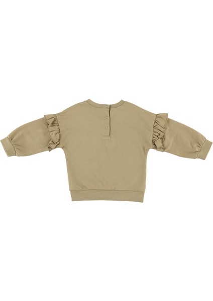 Kız Bebek Fırfır Detaylı Sweatshirt fiyatları