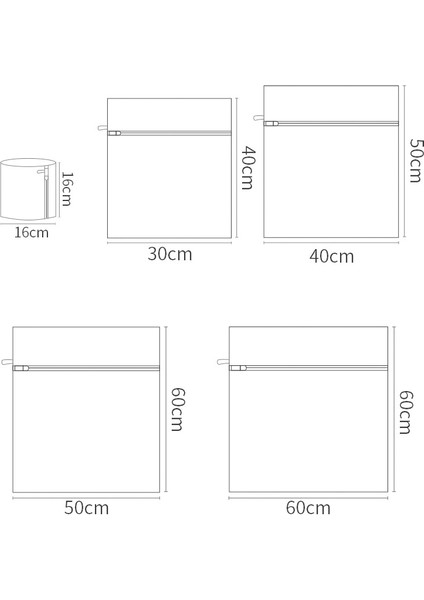 30X40CM Örgü Çamaşır Torbası Polyester Çamaşır Yıkama Torbaları Kaba Net Çamaşır Sepeti Çamaşır Makineleri Için Çamaşır Torbaları Örgü Sutyen Çantası (Yurt Dışından)
