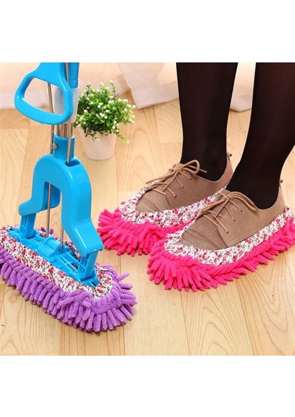 1pc Pembe 1pc Paspas Terlik Ev Temizleme Toz Giderme Tembel Zemin Duvar Toz Giderme Temizleme Ayak Ayakkabı Kapakları Yıkanabilir Yeniden Kullanılabilir Mikrofiber (Yurt Dışından)