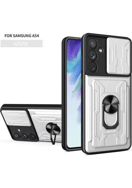 Samsung Galaxy A54 Için Zil Standı ve Kart Yuvalı Darbeye Dayanıklı Telefon Kılıfı (Yurt Dışından)