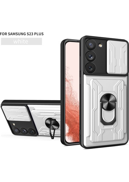 Samsung Galaxy S21 Plus Için Zil Standı ve Kart Yuvalı Darbeye Dayanıklı Telefon Kılıfı (Yurt Dışından)