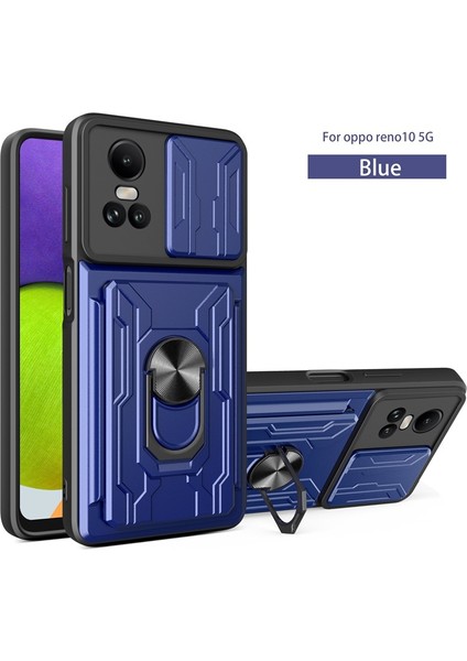 Oppo Reno 10 5g Için Zil Standı ve Kart Yuvası ile Darbeye Dayanıklı Telefon Kılıfı (Yurt Dışından)
