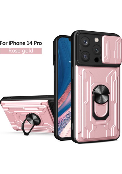 Iphone 12 Için Zil Standı ve Kart Yuvalı Darbeye Dayanıklı Telefon Kılıfı (Yurt Dışından)