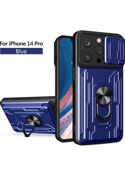 Iphone 12 Için Zil Standı ve Kart Yuvalı Darbeye Dayanıklı Telefon Kılıfı (Yurt Dışından)