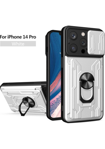 Iphone 12 Için Zil Standı ve Kart Yuvalı Darbeye Dayanıklı Telefon Kılıfı (Yurt Dışından)