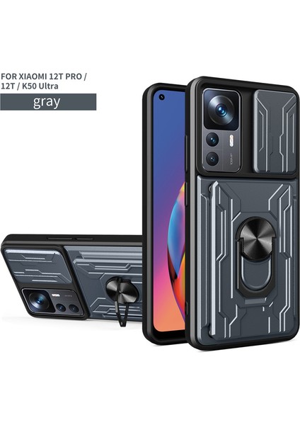 Xiaomi Mi 12T Için Zil Standı ve Kart Yuvalı Darbeye Dayanıklı Telefon Kılıfı (Yurt Dışından)
