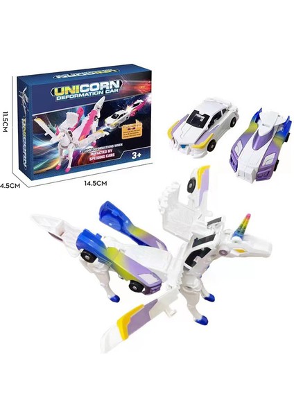 Skywing Magic Pegasus Unicorn Manyetik Çarpışma Deformasyon Araba Robot Çocuk Oyuncakları (Yurt Dışından)