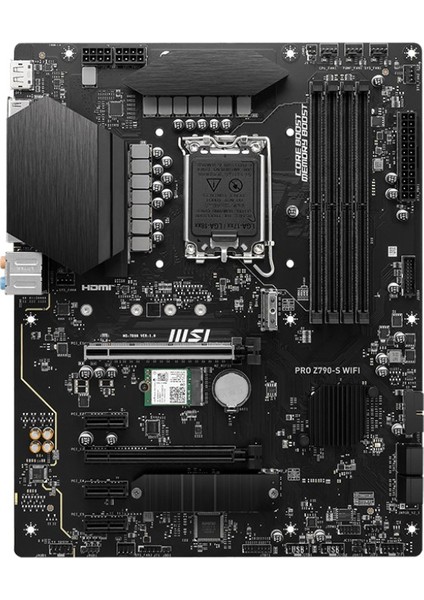 MB PRO Z790-S WIFI INTEL Z790 LGA1700 DDR5 6600(OC) 2XM2 4XSATA HDMI DP WIFI 6E 2.5Gbps LAN ATX