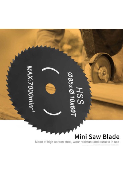 Mini Çelik Daire Testere Bıçağı 85*10MM 60 Diş Kesme Diski (Yurt Dışından) modelleri