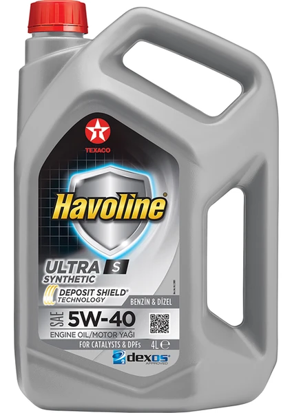 TEXACO HAVOLINE ULTRA S 5W-40 4 Litre (2023 Üretim)