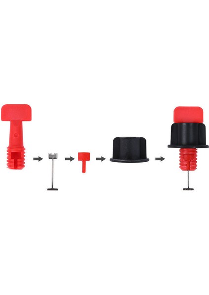 Döşeme Duvar Karosu Tesviye Sistemi 1.5mm Mpj Için 100 Adet Yedek Çelik Iğneler (Yurt Dışından)