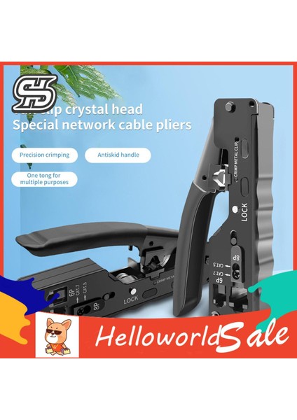 Helloworld Tel Pense Basınç Arayüzü Internet Tel Crimper Kablo Pensesi (Yurt Dışından)