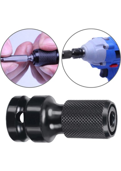 1/2 Ila 1/4 Hex Cırcır Soket Anahtarı Soket Adaptörü Sürücü Dönüştürücü Darbe Aracı Mpj (Yurt Dışından)