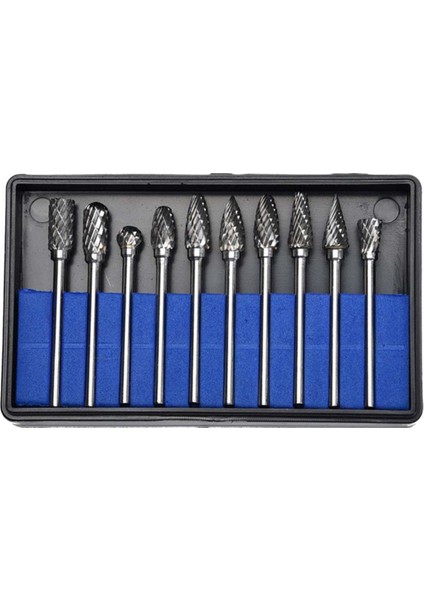 10 Adet/takım Tungsten Çelik Çapak Kalıp Öğütücü Aşındırıcı Matkap Freze Oyma Ucu (Yurt Dışından)