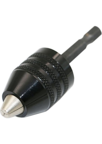 0.3-8mm 1/4 Inç Anahtarsız Matkap Chuck Tornavida Darbeli Sürücü Adaptörü Hex Shank Matkap Öğütücü Hızlı Değişim Adaptörü Dönüştürme - Siyah (Yurt Dışından) modelleri