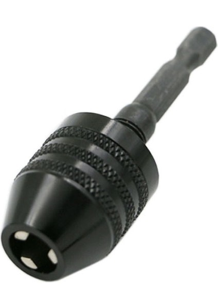 0.3-8mm 1/4 Inç Anahtarsız Matkap Chuck Tornavida Darbeli Sürücü Adaptörü Hex Shank Matkap Öğütücü Hızlı Değişim Adaptörü Dönüştürme - Siyah (Yurt Dışından) fırsatları