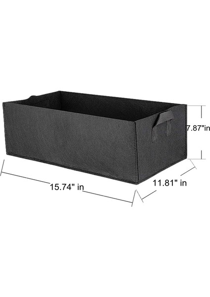 Paket Kumaş Yükseltilmiş Bahçe Yatağı, Kare Bahçe Çiçek Yetiştirme Çantası Vegele Bitki Dikme Çantası Ekici Pot Saplı Bitkiler, Çiçekler, Sebzeler (Yurt Dışından)