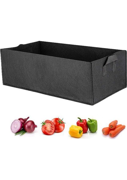Paket Kumaş Yükseltilmiş Bahçe Yatağı, Kare Bahçe Çiçek Yetiştirme Çantası Vegele Bitki Dikme Çantası Ekici Pot Saplı Bitkiler, Çiçekler, Sebzeler (Yurt Dışından)