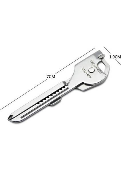 [sıcak] 1pc Edc Çoklu Alet 6 In 1 Paslanmaz Çelik Utili-Anahtar Halkalı Anahtarlık Kolye Cep Kesici Mini Bıçak Kutusundan Çıkarma Bıçağı Tornavida (Yurt Dışından) modelleri