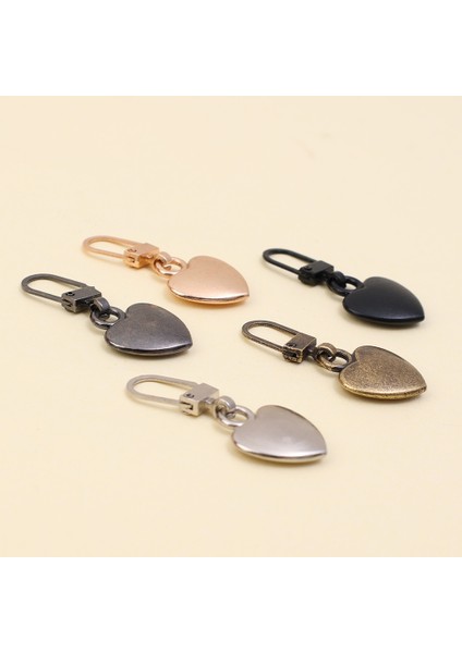 4 Adet Evrensel Fermuar Kolu Fermuar Kaydırıcı Elcikler Aşk Şekli Ayrılabilir Fermuar Parçaları Dıy Dikiş El Sanatları Tamir Kiti Değiştirme (Yurt Dışından) fırsatları