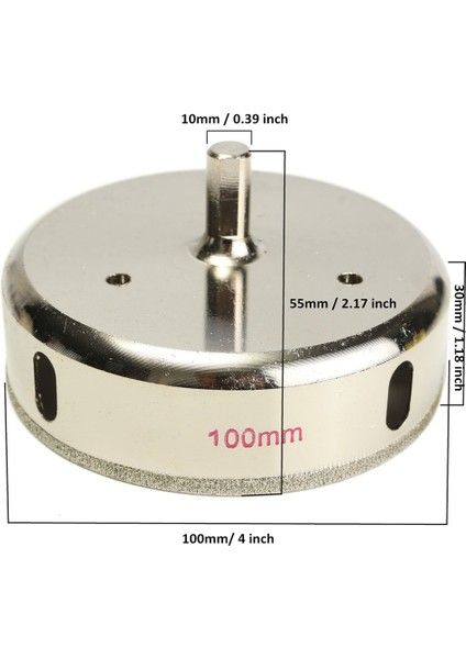 Cam Karo Seramik Mermer Için 100MM Elmas Kaplı Matkap Ucu Delik Testere Kesici (Yurt Dışından) indirimleri