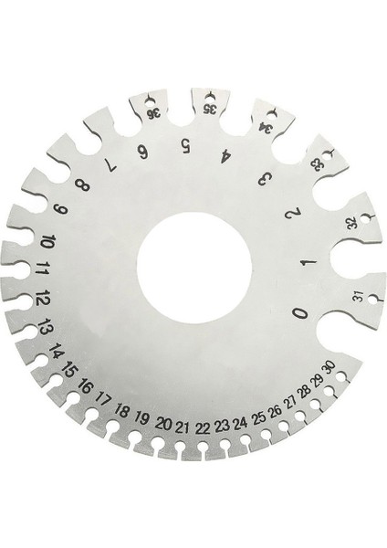 Göbeklady Tel Ölçer Paslanmaz Çelik Kalınlık Ölçüm Sac Çapı Metal Makinist Ölçüm Plakası Cetvel (Yurt Dışından) fiyatları