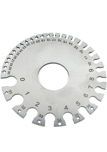 Göbeklady Tel Ölçer Paslanmaz Çelik Kalınlık Ölçüm Sac Çapı Metal Makinist Ölçüm Plakası Cetvel (Yurt Dışından) fırsatları