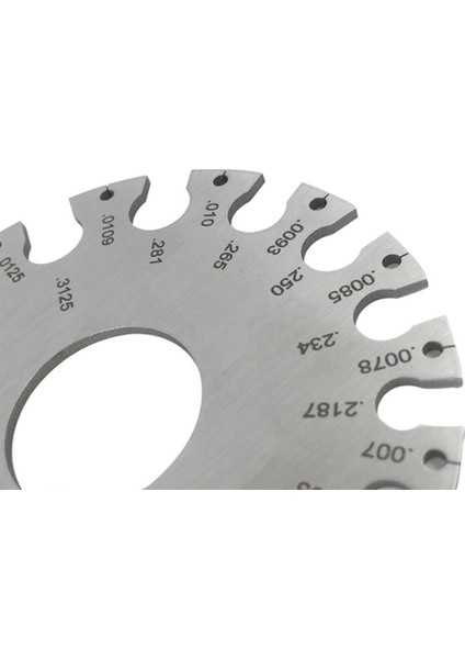 Göbeklady Tel Ölçer Paslanmaz Çelik Kalınlık Ölçüm Sac Çapı Metal Makinist Ölçüm Plakası Cetvel (Yurt Dışından) indirimleri