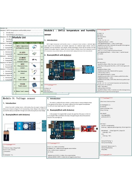 Arduino Sensör Ahududu Için 22'si 1 Arada Sensör Modülü Kitleri R3'e Uygun Set Özellikleri:kutulu (Yurt Dışından)
