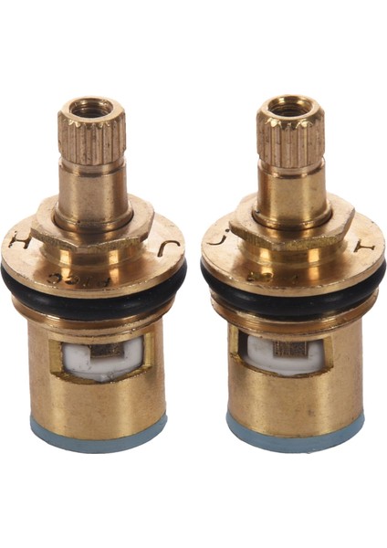 2 Adet 1/2 Inç 20 Diş Seramik Musluk Kartuşu Disk Çeyrek Dönüşlü Vana Değiştirme Sıcak Soğuk (Yurt Dışından) fiyatları