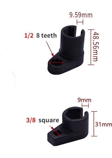[ayak Izi] 1 Adet 22MM Profesyonel Oksijen Sensörü Soketi Temizleme Aracı Evrensel Sürücü Sökücü Oksijen Sensörü Kol El Aleti Araba Aksesuarları (Yurt Dışından)