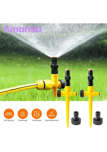 Amamia Kendiliğinden Sulanan Spikes Geniş Menzilli Püskürtme Tandem Arayüzü Sulama Nozulu (Yurt Dışından) indirimleri