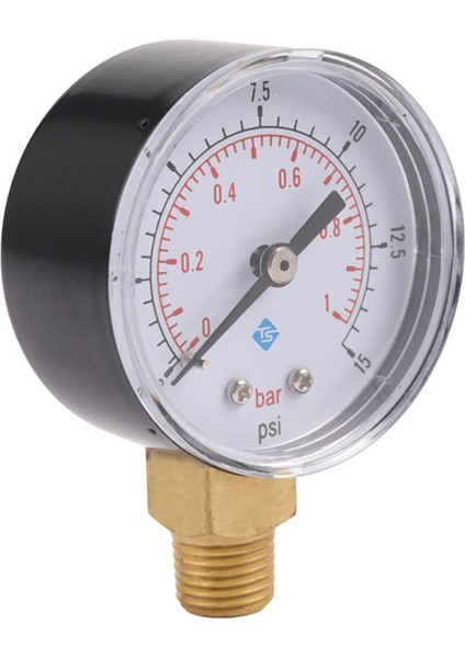 ~ 1bar 50MM Su Basıncı Ölçer Ölçer 1/4 Inç Npt Konu Manometre TS-50-15PSI (Yurt Dışından)